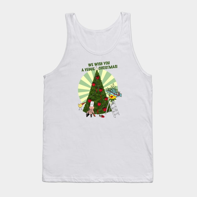 Veggie Christmas Tank Top by AdrianaStore